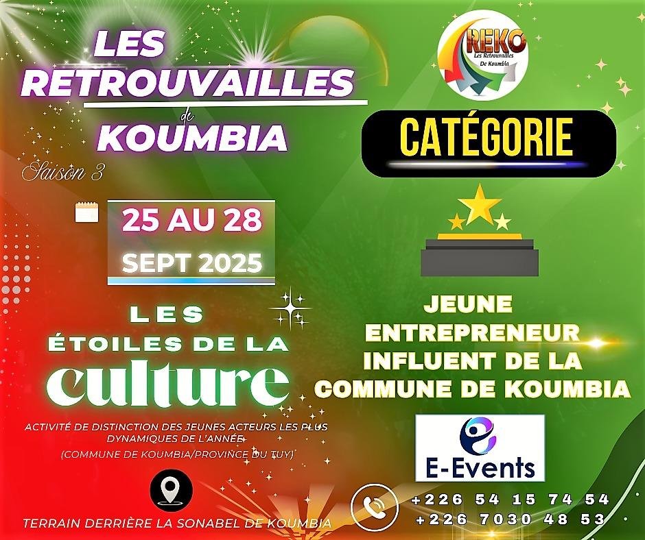 Jeune Entrepreneur Influant de la Commune de Koumbia