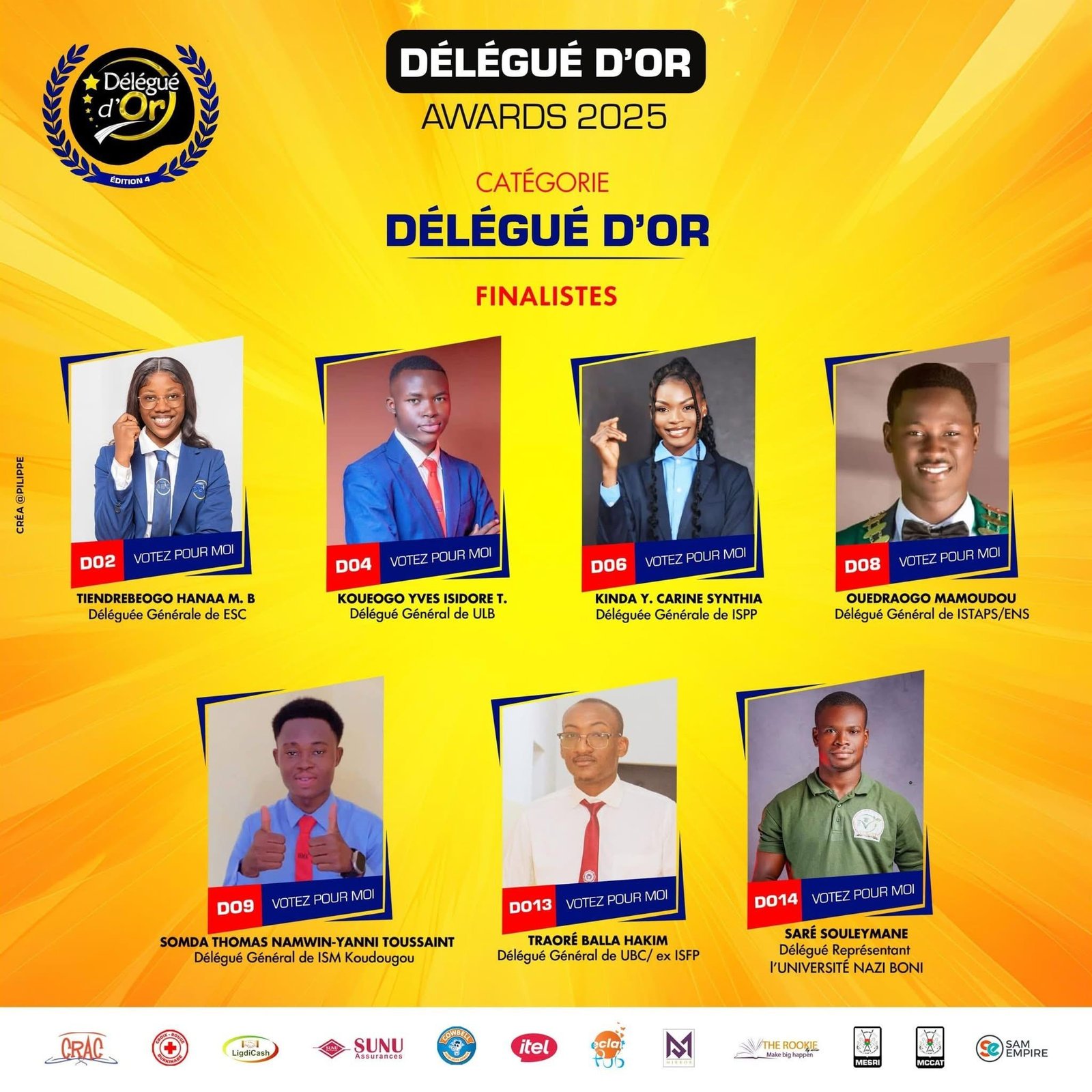 DÉLÉGUÉ D'OR DU PUBLIC