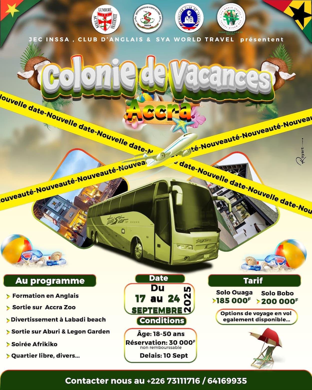 Colonie de Vacances Accra 2025