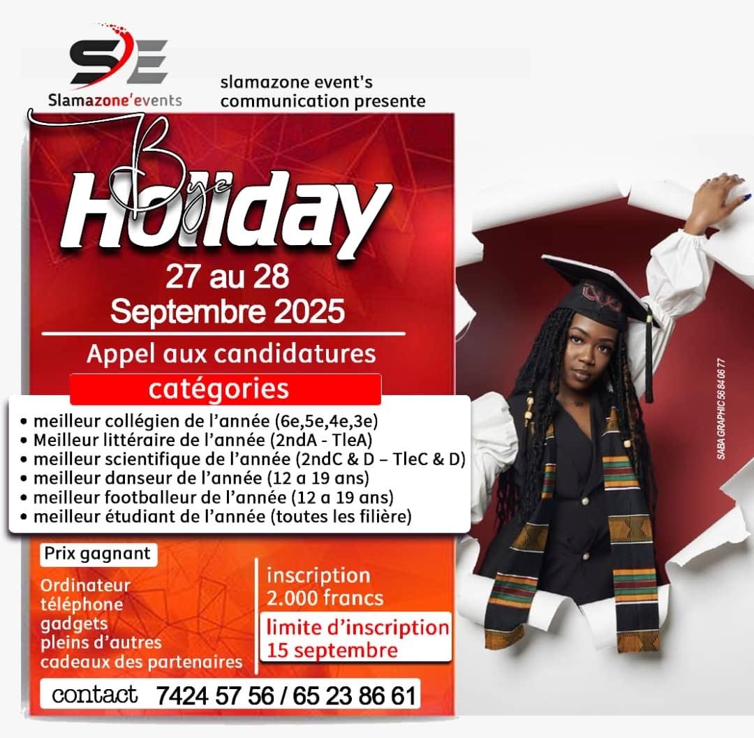 Bye Holiday’s – 1ère édition